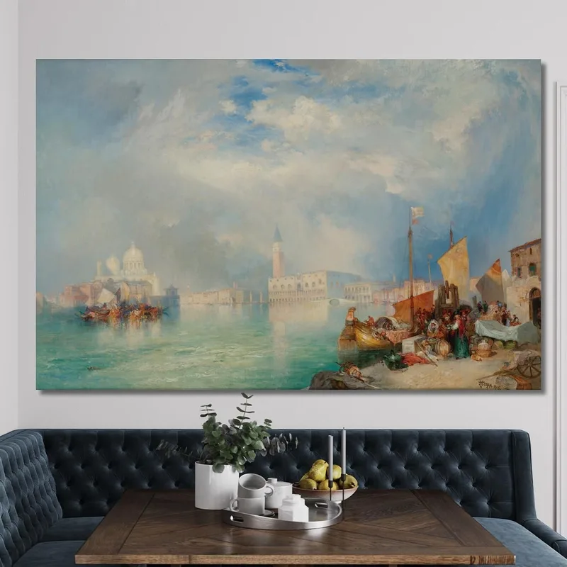 Entrée Du Grand Canal De Venise Thomas Moran
