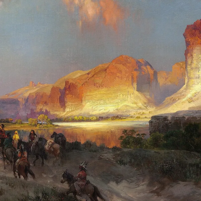 Acantilados Del Río Verde Thomas Moran