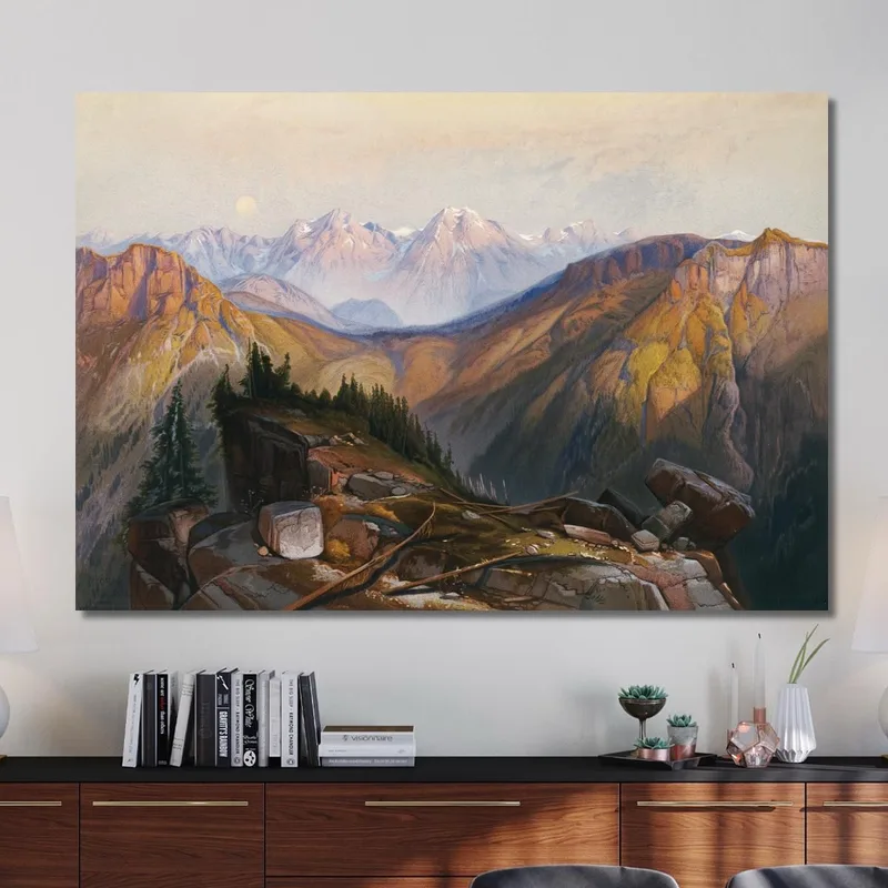 Chaîne Inférieure De Yellowstone Thomas Moran