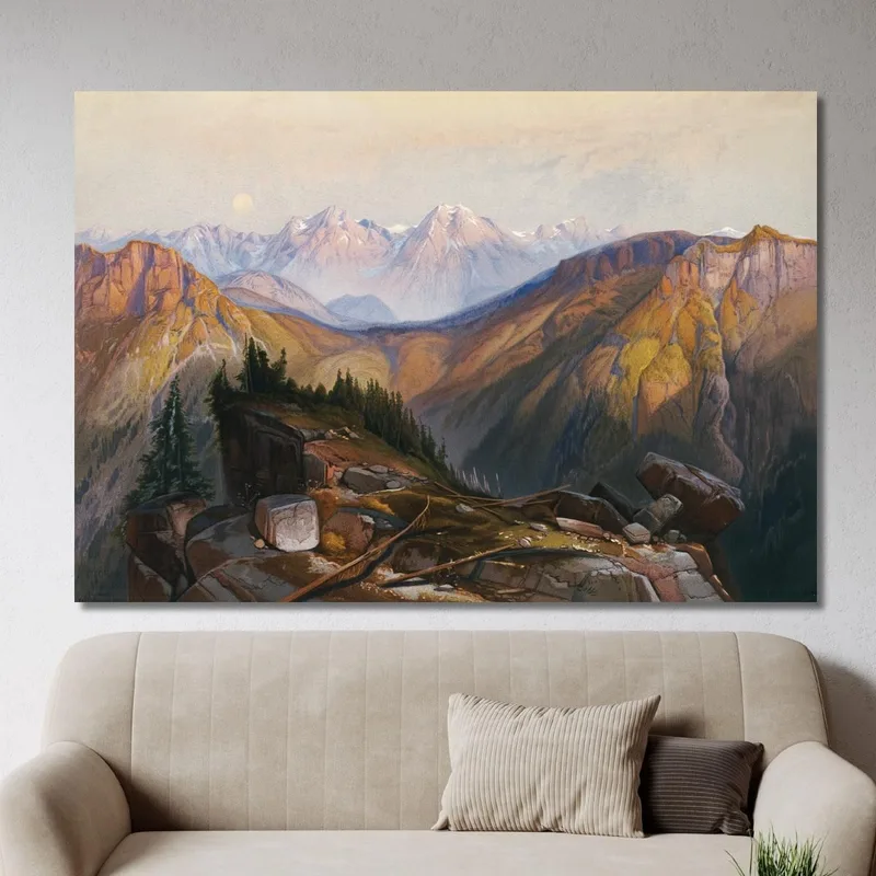 Chaîne Inférieure De Yellowstone Thomas Moran