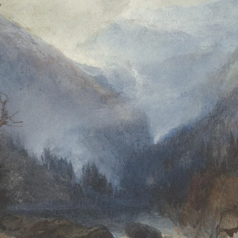Montaña De La Santa Cruz Thomas Moran
