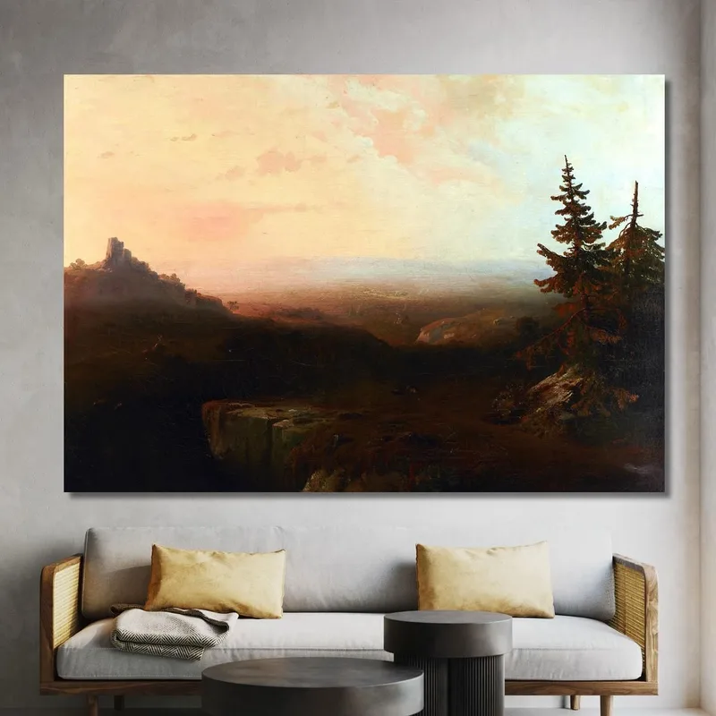 Escena De Montaña Thomas Moran