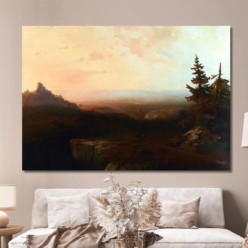 Escena De Montaña Thomas Moran