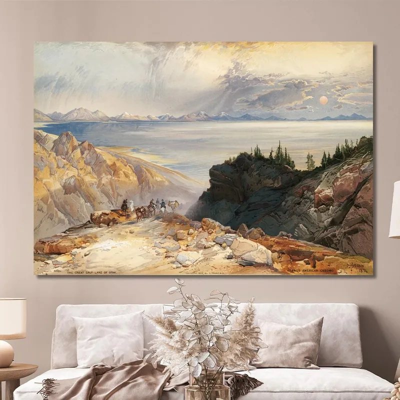 Il Gran Lago Salato Dello Utah Thomas Moran