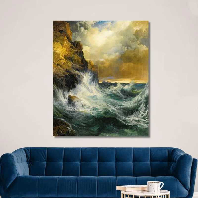 La Ola Que Retrocede Thomas Moran