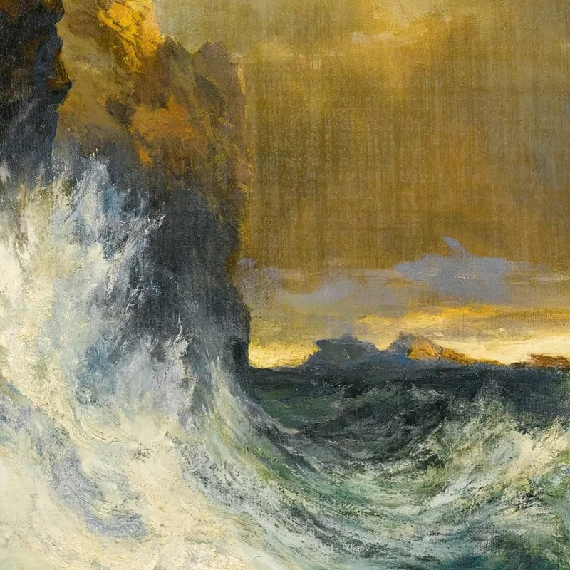 La Ola Que Retrocede Thomas Moran