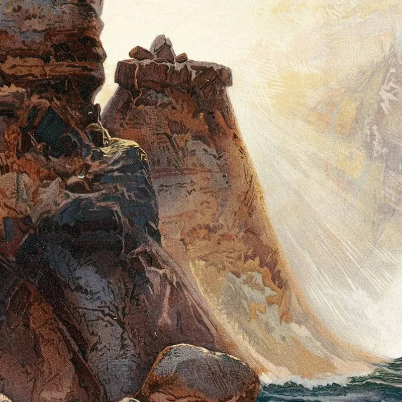 Las Torres De Tower Falls Yellowstone Thomas Moran