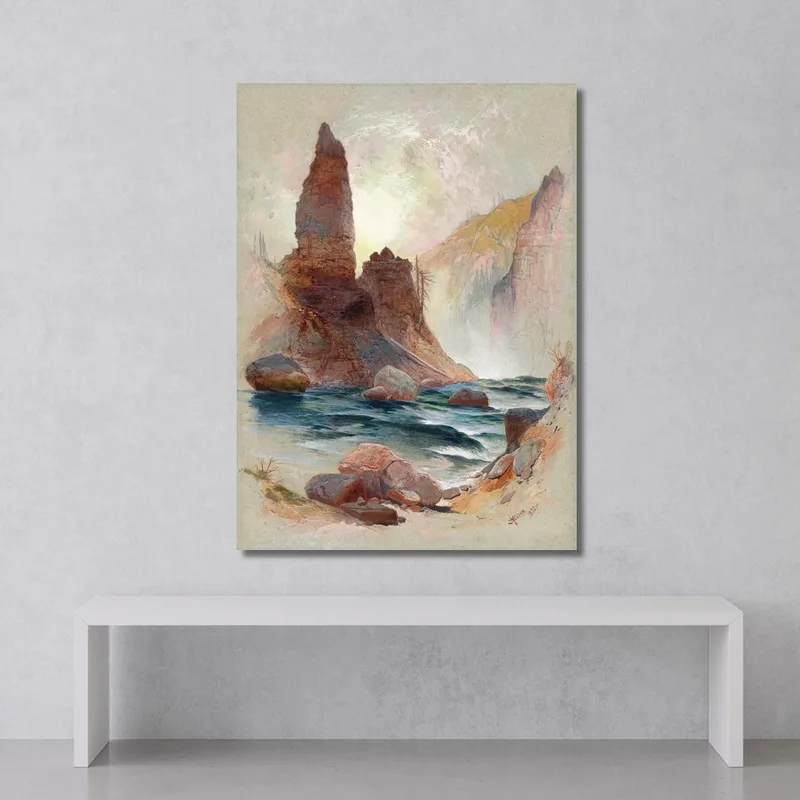 Torre En Tower Falls Yellowstone Thomas Moran