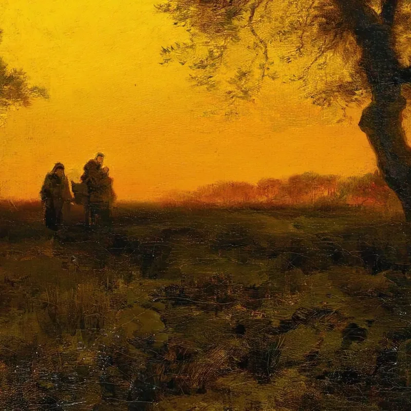 Paysage Crépusculaire Vol En Egypte Thomas Moran