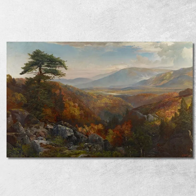 Valle Della Catawissa In Autunno Thomas Moran quadro stampa su tela