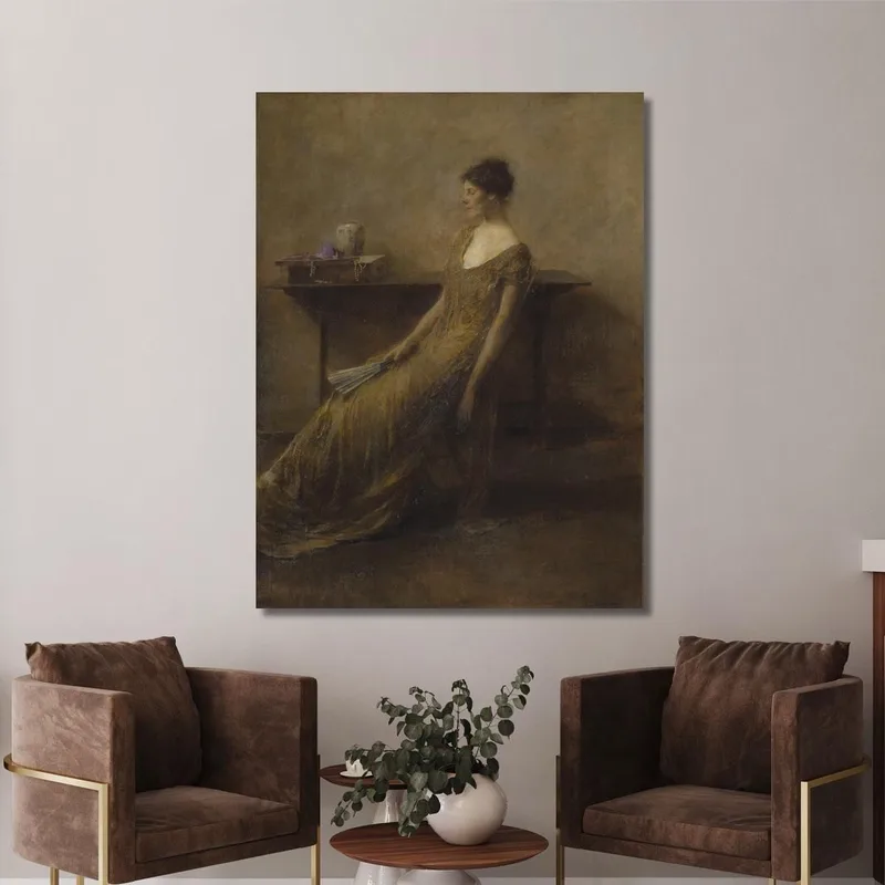 Dame En Or Thomas Wilmer Dewing
