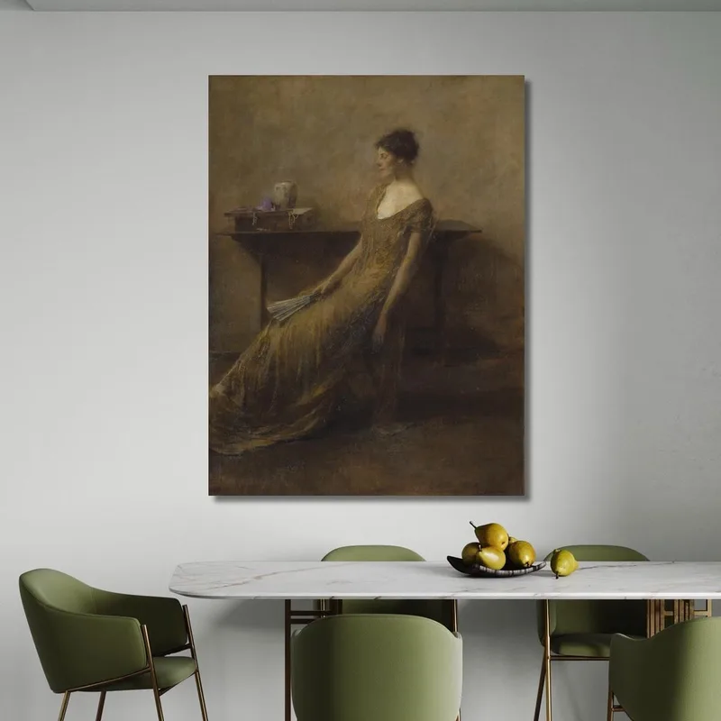 Dame En Or Thomas Wilmer Dewing