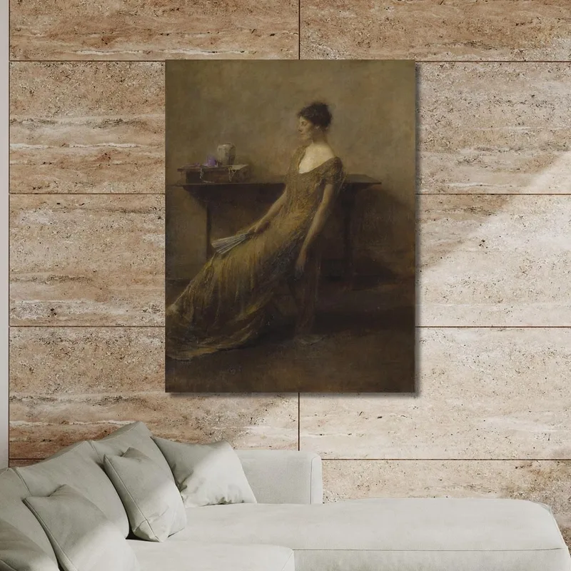 Dame En Or Thomas Wilmer Dewing