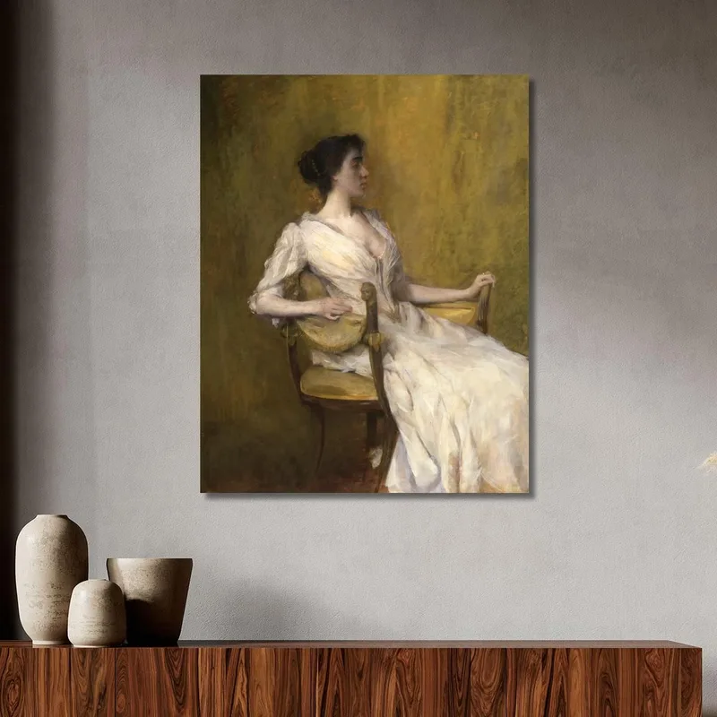 Lady In White Thomas Wilmer Dewing