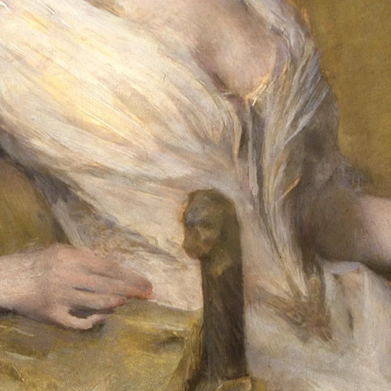 Lady In White Thomas Wilmer Dewing