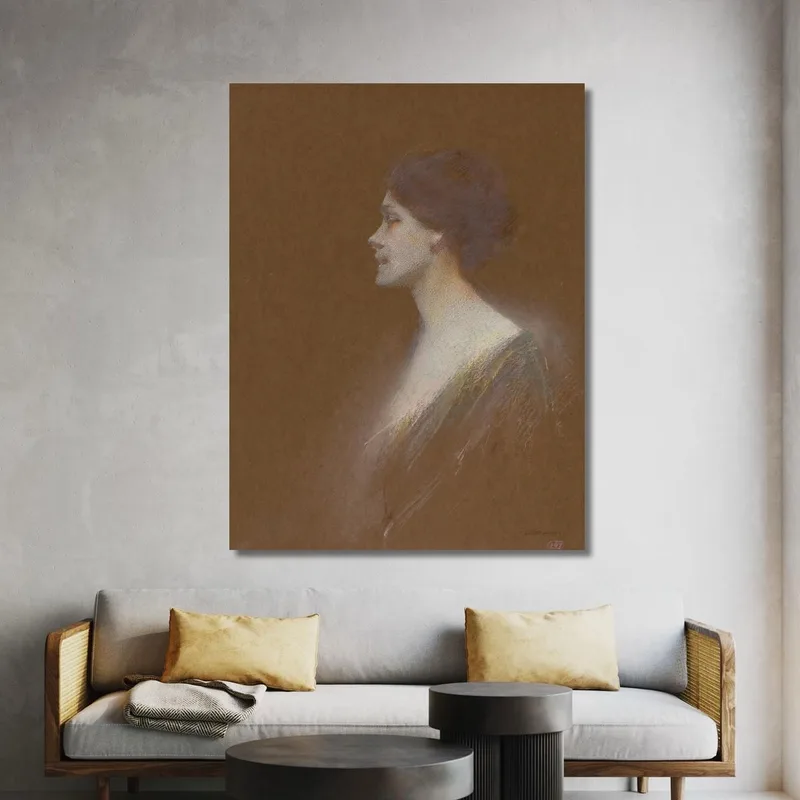 Retrato De Una Mujer Thomas Wilmer Dewing