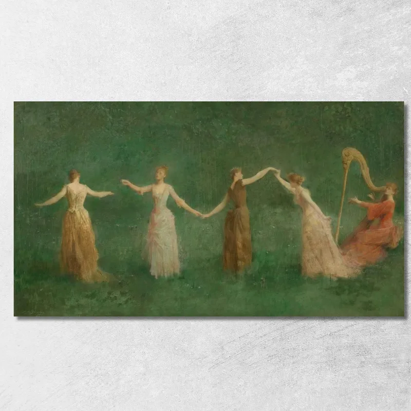 Été Thomas Wilmer Dewing tableau impression sur toile