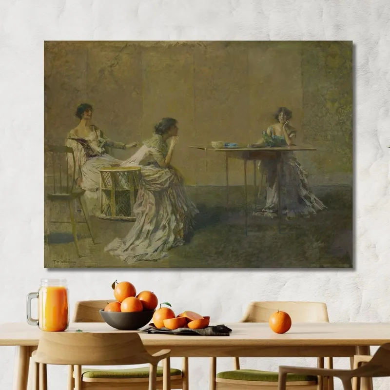The Gossip Thomas Wilmer Dewing