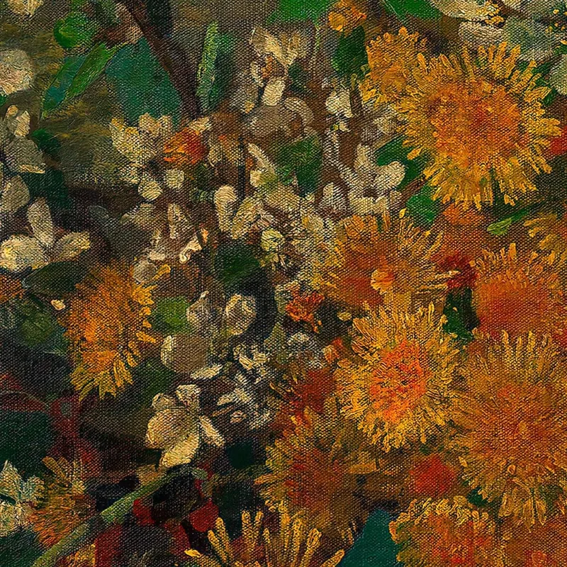 Pièce Florale - Pissenlit Et Fleurs De Pommier Tina Blau