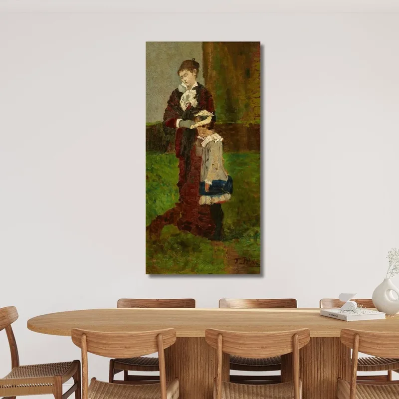 Signora Con Bambino Tina Blau