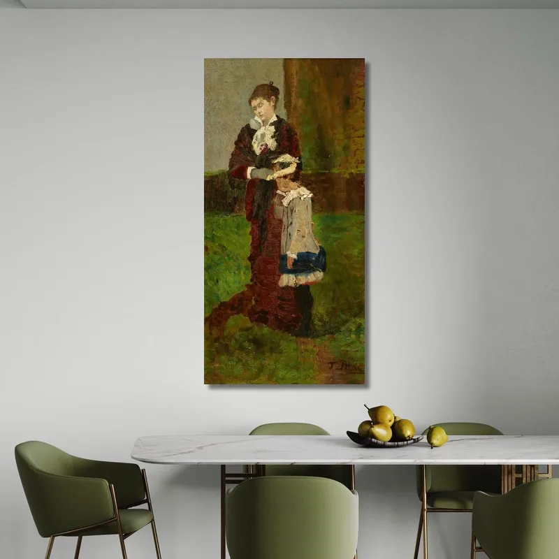 Signora Con Bambino Tina Blau