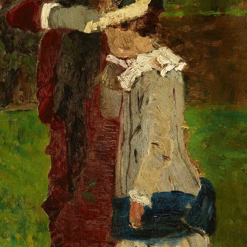 Signora Con Bambino Tina Blau
