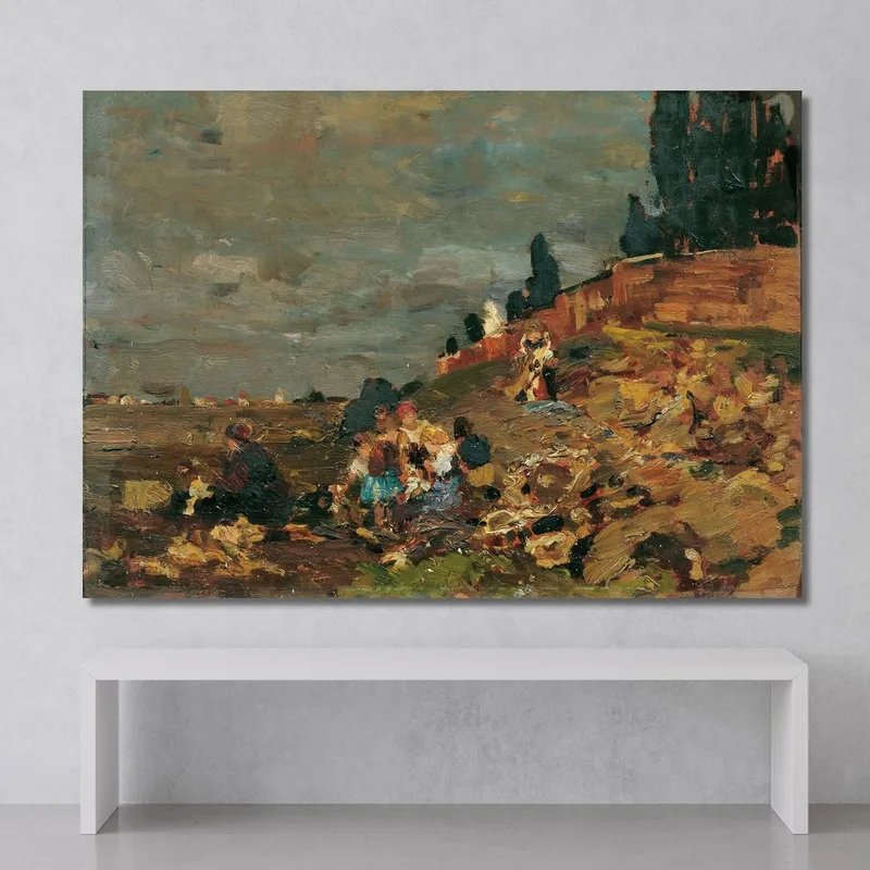 Enfants Au Mur Du Cimetière Tina Blau