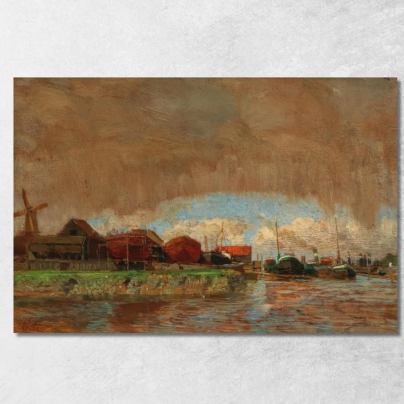 Pioggia E Sole A Dordrecht Tina Blau quadro stampa su tela