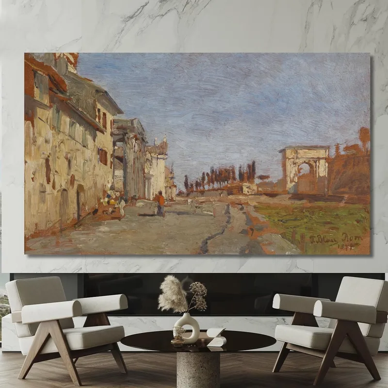 Capriccio Romano Con Arco Di Tito Tina Blau