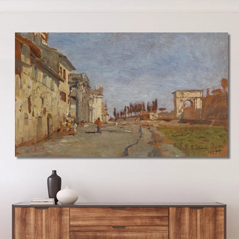 Capriccio Romano Con Arco Di Tito Tina Blau