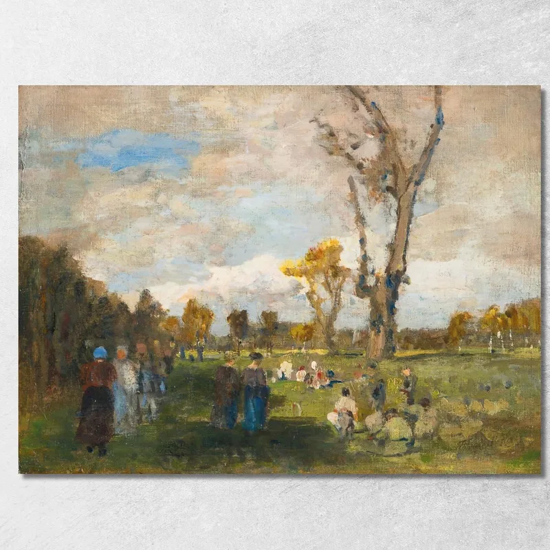 Domenica Nei Giardini Del Prater Tina Blau quadro stampa su tela