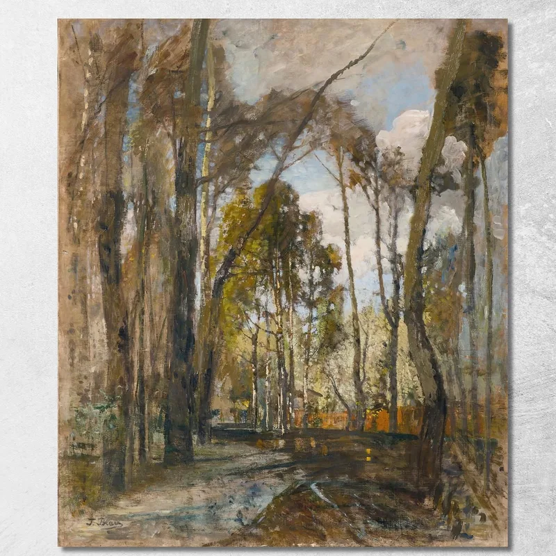 I Giardini Del Prater Dopo La Pioggia Tina Blau quadro stampa su tela