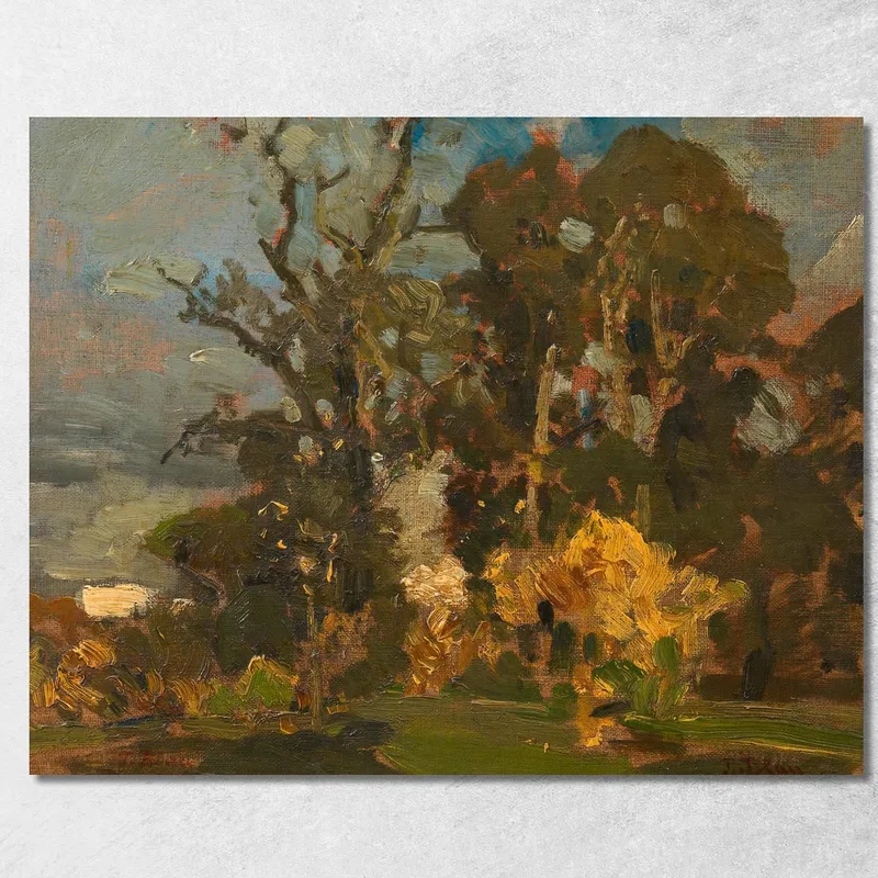 Prato Nel Bosco In Autunno Tina Blau quadro stampa su tela