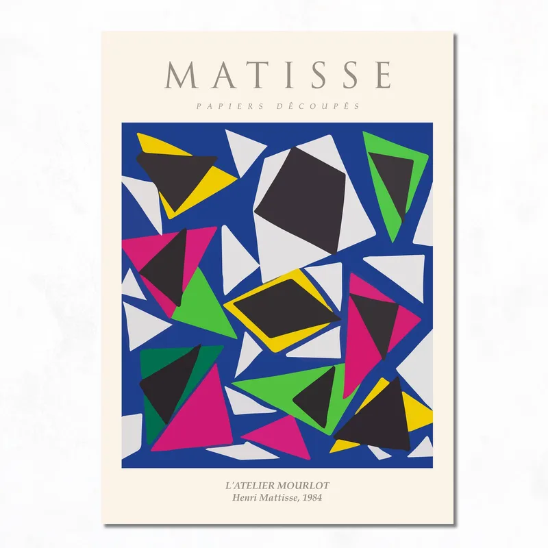Impression sur toile composition abstraite colorée