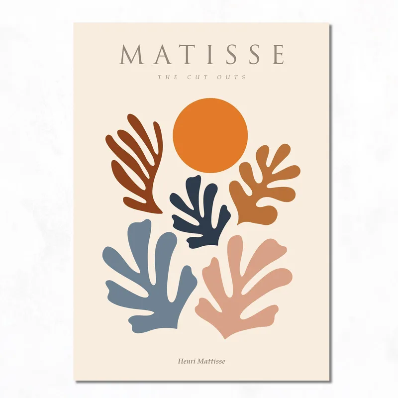 Toile artistique matisse les découpés