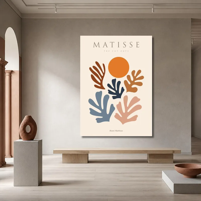 Toile artistique matisse les découpés
