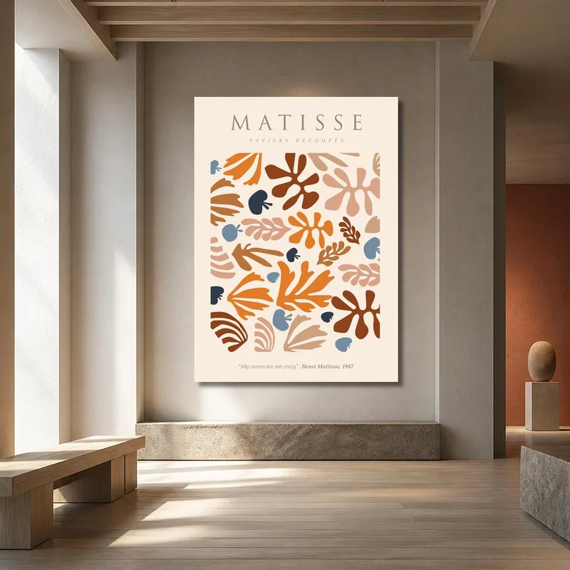 Canvas print matisse paper cutouts