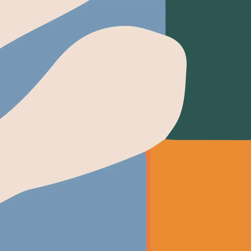 Abstract Leaf Patterns modern canvas