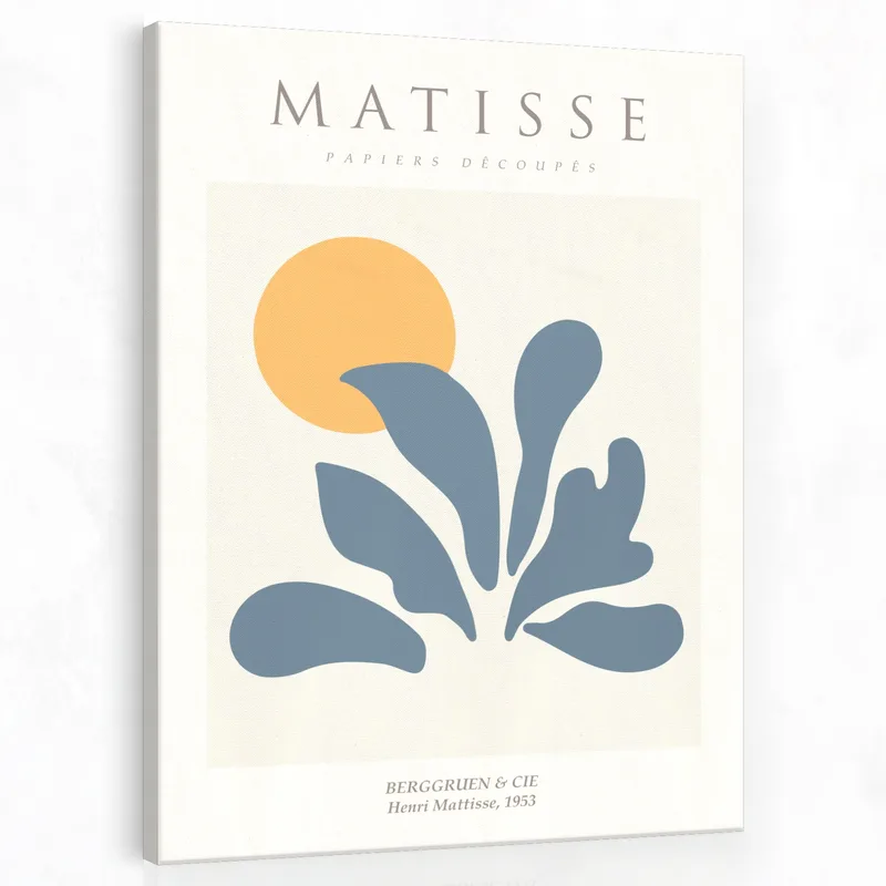 Modern canvas matisse papiers découpés