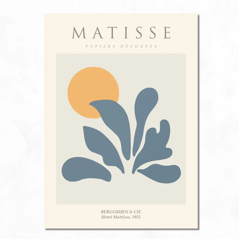 Impression sur toile matisse papiers découpés