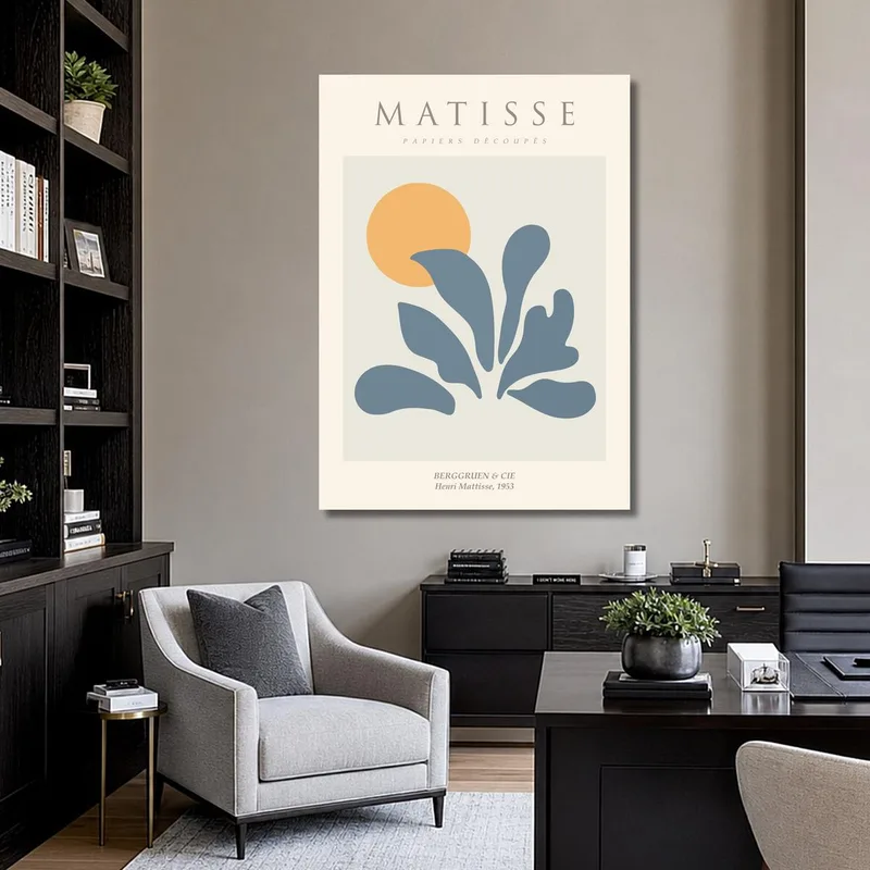 Impression sur toile matisse papiers découpés