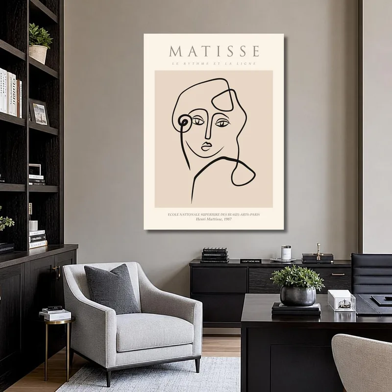Toile artistique portrait en ligne de matisse