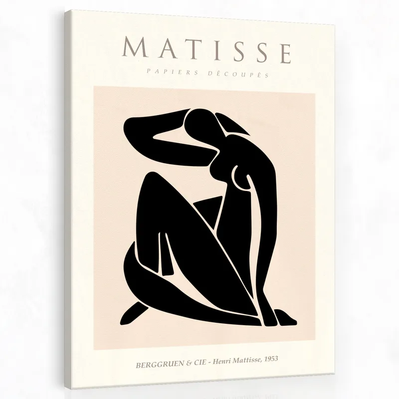 Canvas art print abstract female figure
