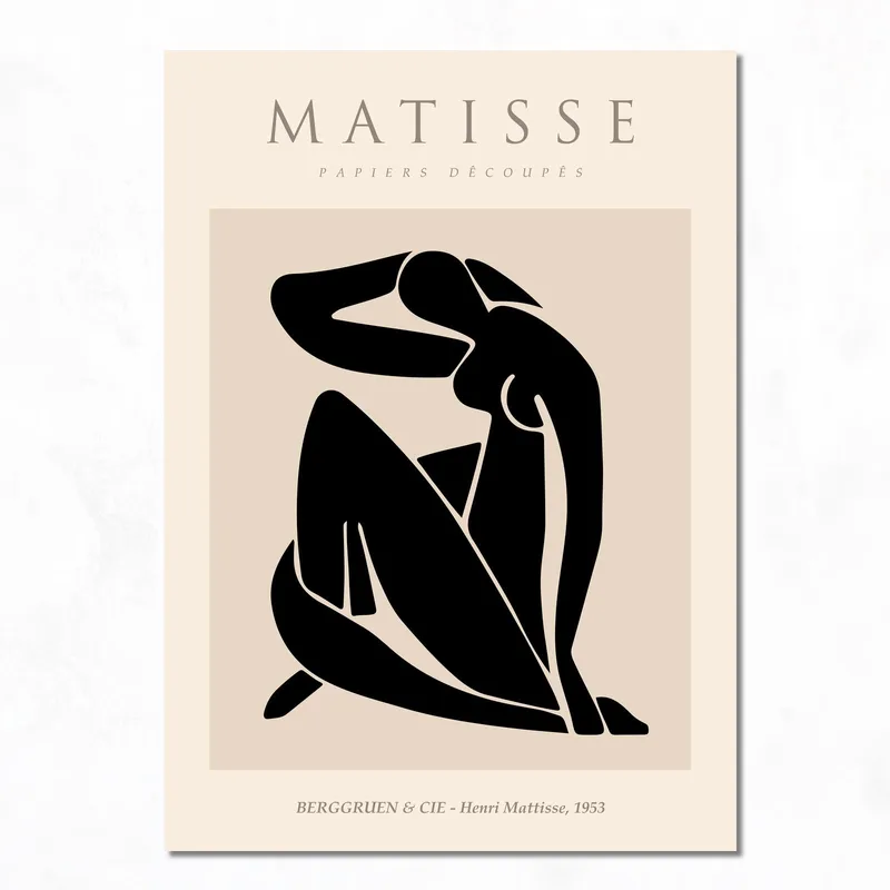 Impression sur toile figure féminine abstraite