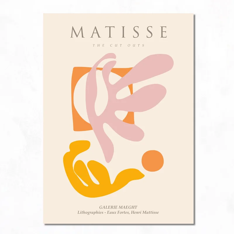 Matisse Schnittmuster drucken auf leinwand