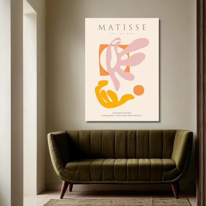 Matisse Schnittmuster drucken auf leinwand