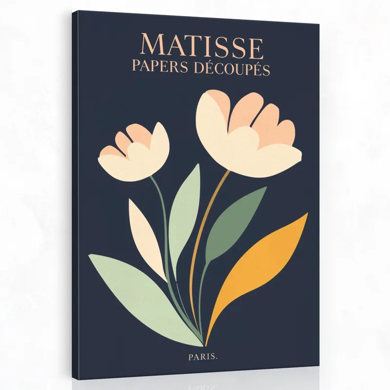 Floral Paper Cut Design modern canvas