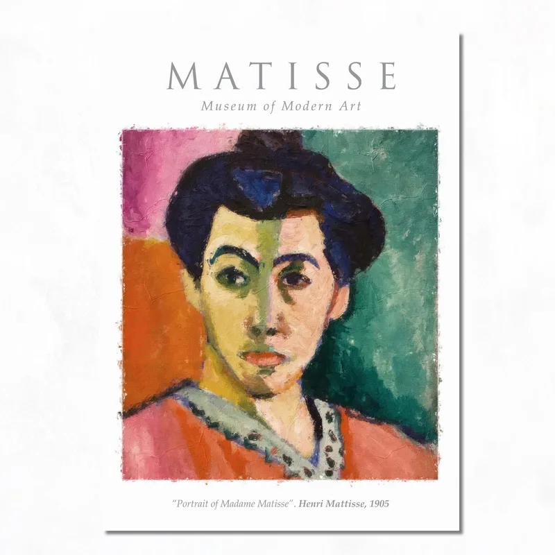 Impression sur toile madame matisse