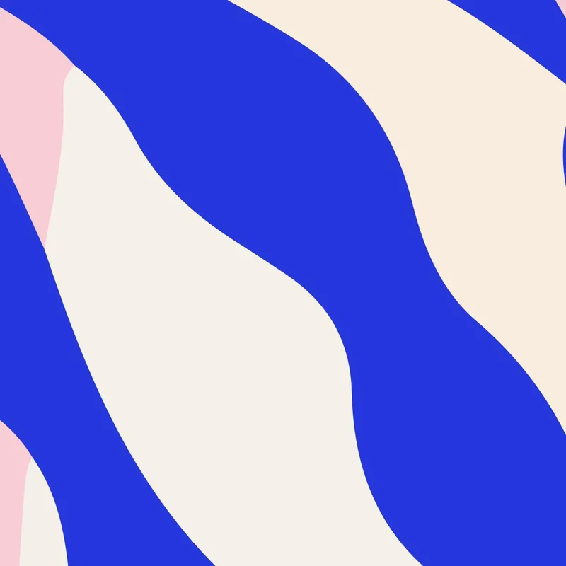 Toile artistique contour de feuille bleue