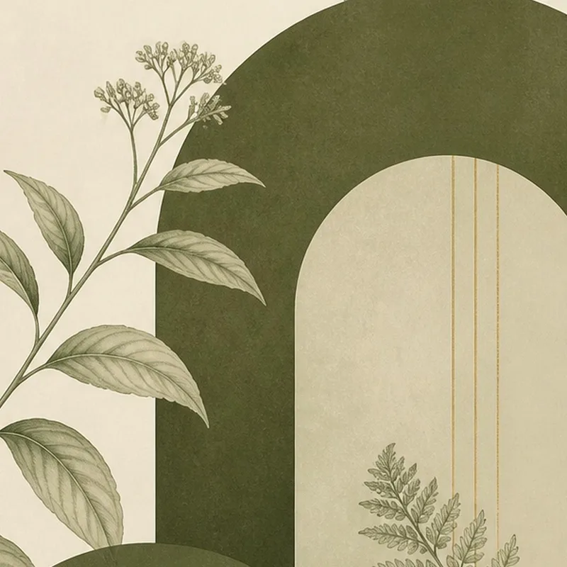 Arches Abstraits Verts tableau moderne